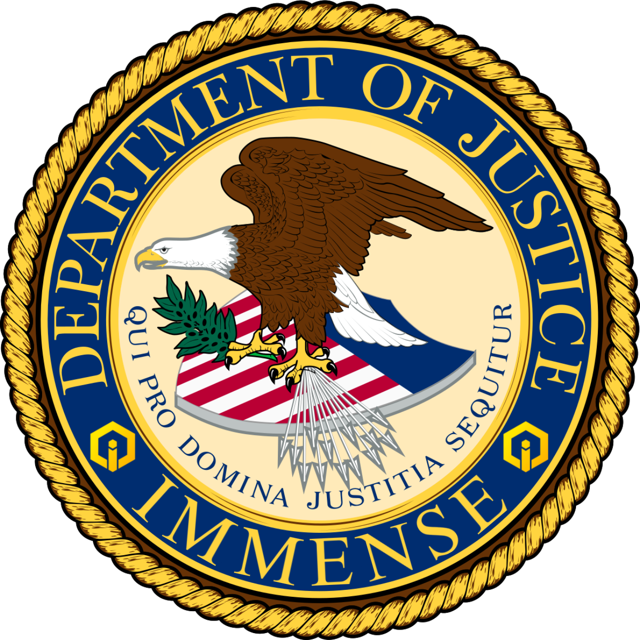 Immense Department of Justice seal